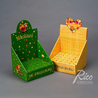 গুণ  Customizable Highly Visible Brown 1/4 Pallet Market Boxes For Branding কারখানা